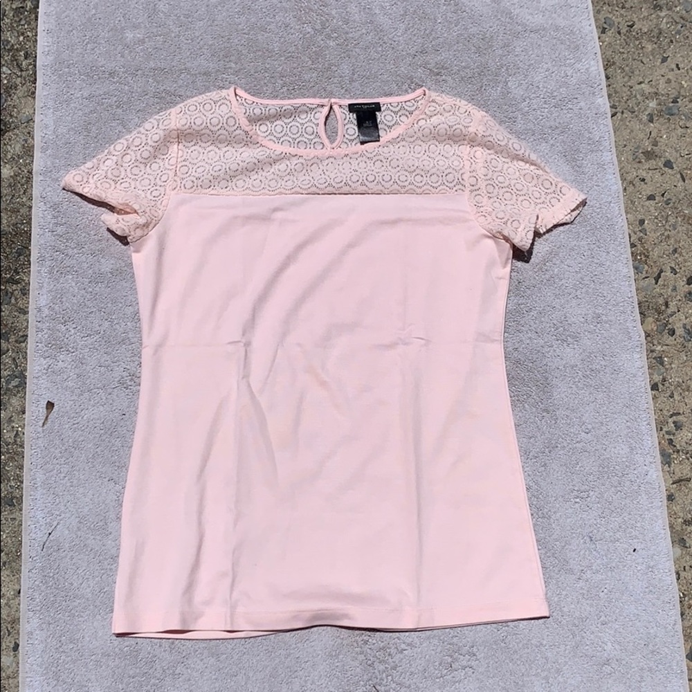 Ann Taylor peachy pink shirt